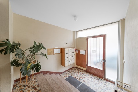 Entrée de l'immeuble.